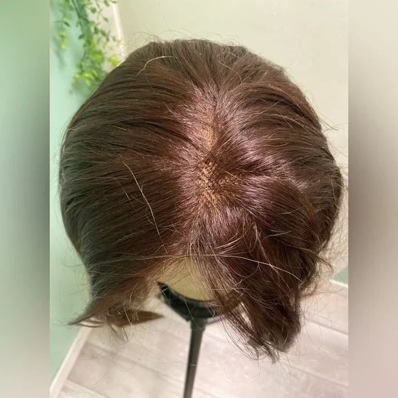 Human/Synthetic Blend Dark Blonde Ombre Lace Front Wig - Picture 8 of 10